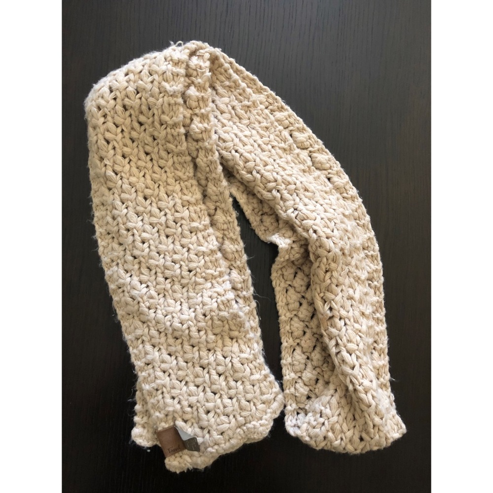 Fossil Knitted Beige Scarf
